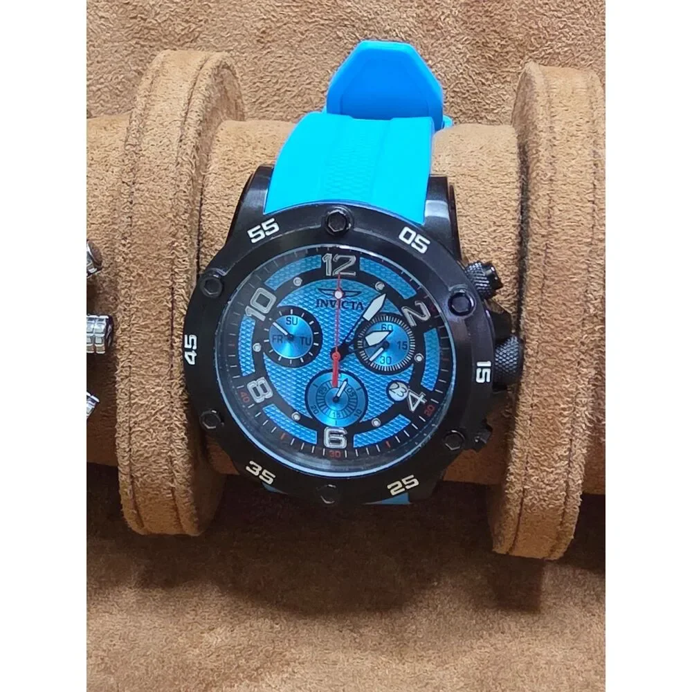 3-Watch Diver Lot: Invicta Reserve Subaqua + Fossil Black + Invicta Blue Diver